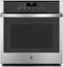 GE - 27" Smart Built-In Single Electric Wall Oven with Self-Clean, Steam Clean, and Heavy-Duty Racks - Stainless Steel