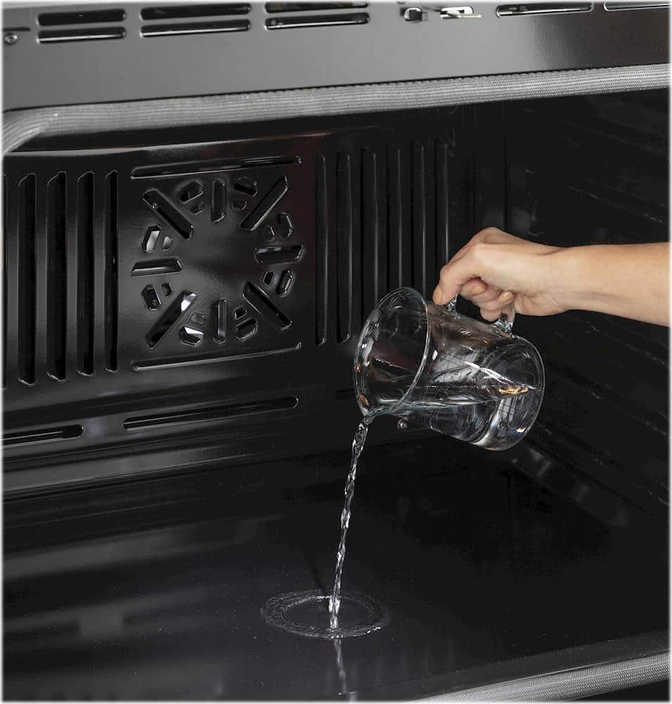 GE - 27" Smart Built-In Single Electric Wall Oven with Self-Clean, Steam Clean, and Heavy-Duty Racks - Stainless Steel