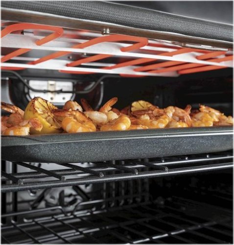 GE - 27" Smart Built-In Single Electric Wall Oven with Self-Clean, Steam Clean, and Heavy-Duty Racks - Stainless Steel