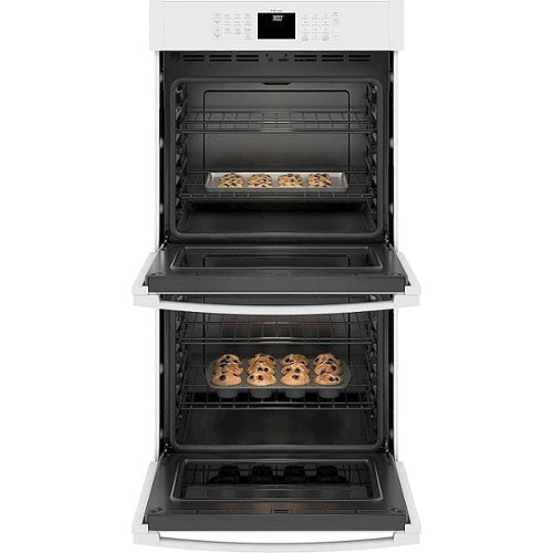 GE - 27" Built-In Double Electric Wall Oven - White