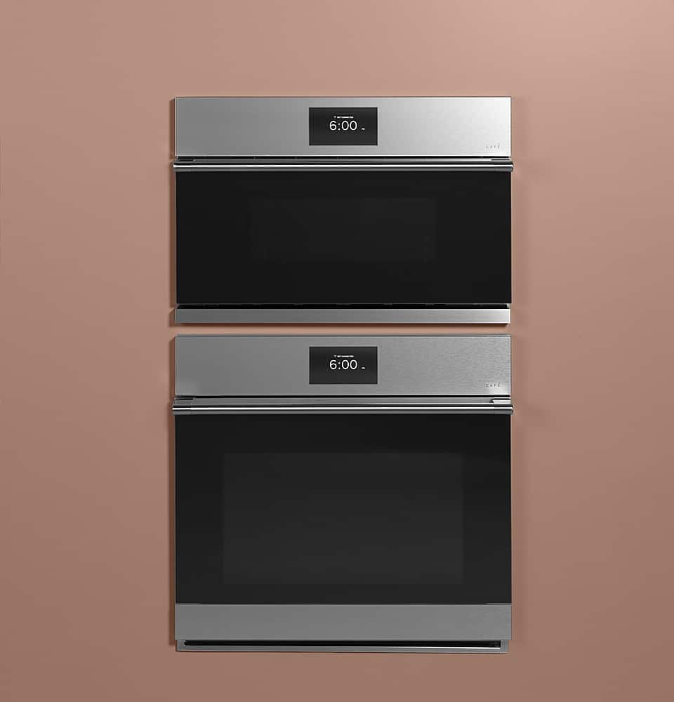 Café - 30" Built-In Single Electric Convection Wall Oven - Platinum Glass