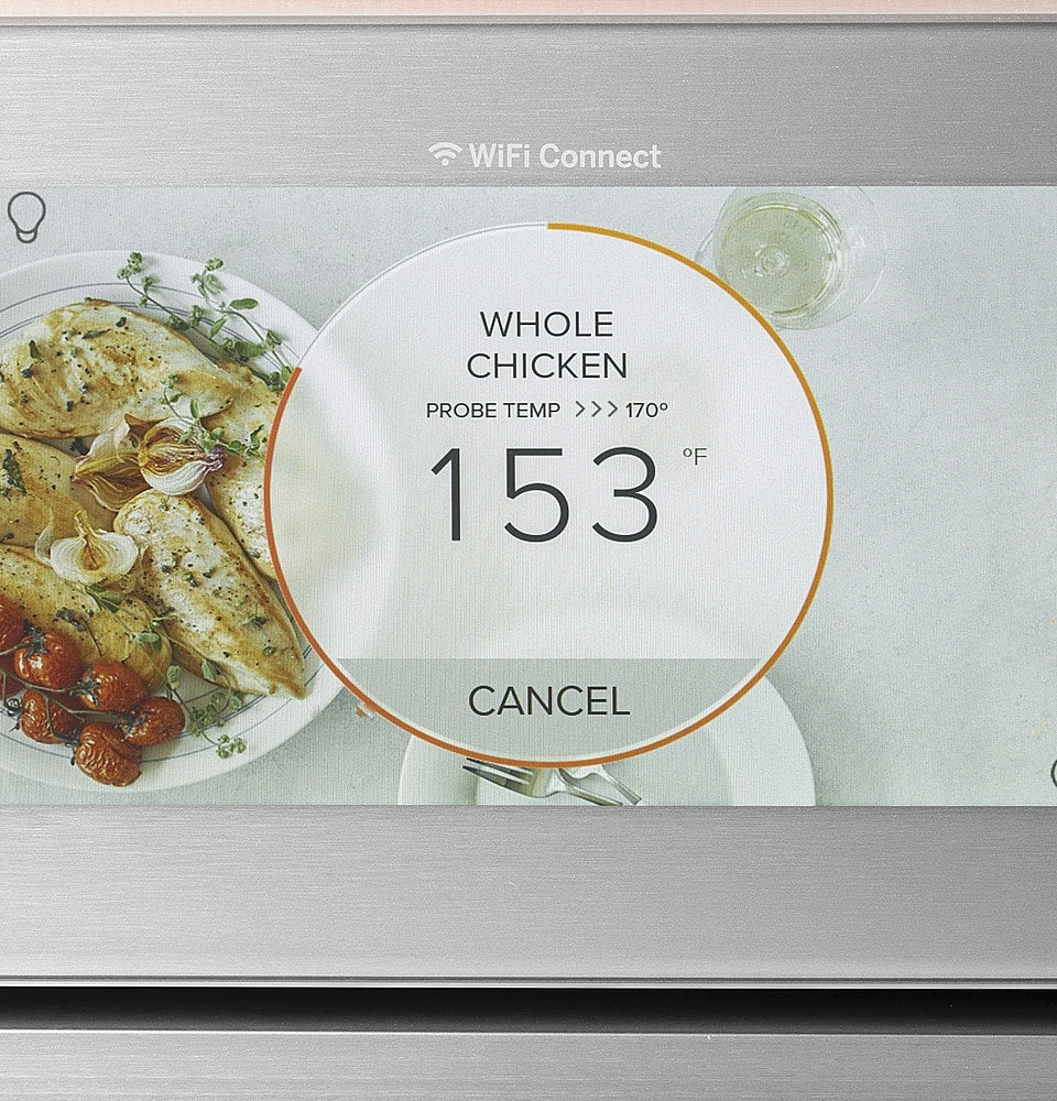 Café - 30" Built-In Single Electric Convection Wall Oven - Platinum Glass