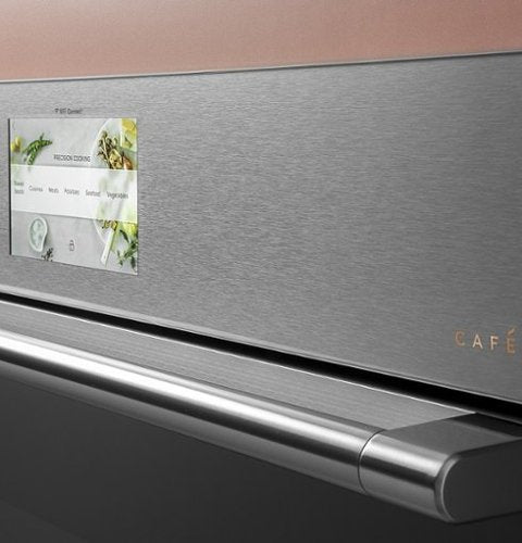 Café - 30" Built-In Single Electric Convection Wall Oven - Platinum Glass