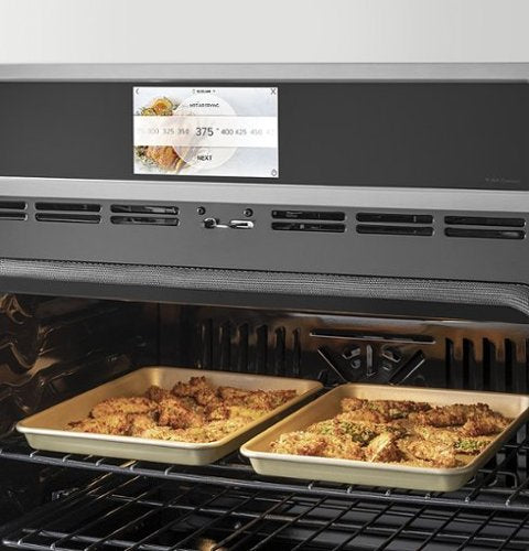 Café - 30" Built-In Single Electric Convection Wall Oven - Platinum Glass