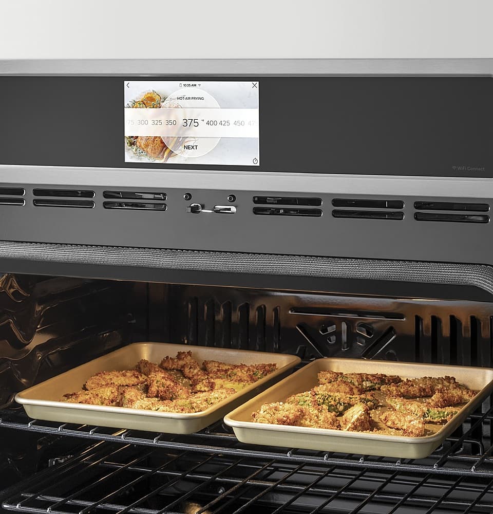 Café - 30" Built-In Single Electric Convection Wall Oven - Platinum Glass