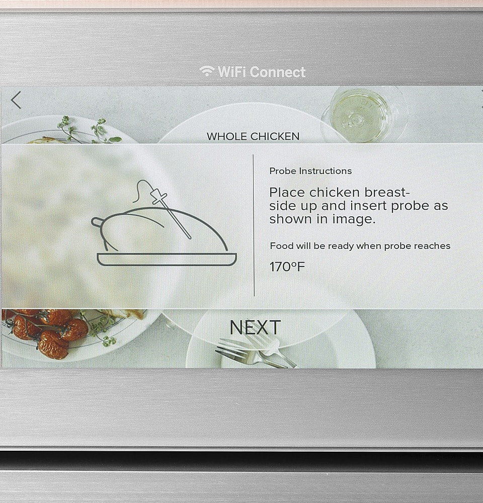 Café - 30" Built-In Single Electric Convection Wall Oven - Platinum Glass