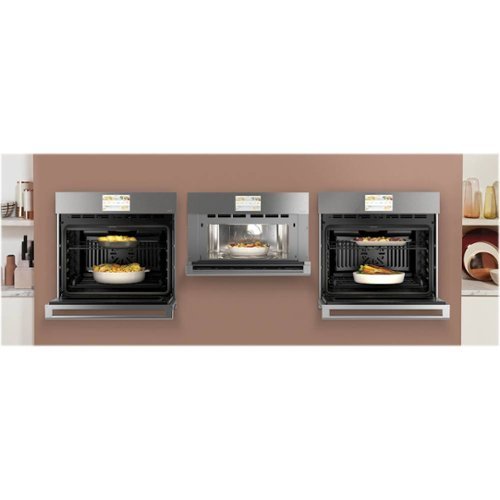 Café - 30" Built-In Single Electric Convection Wall Oven - Platinum Glass