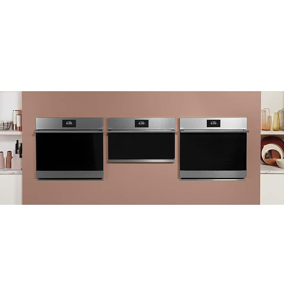 Café - 30" Built-In Single Electric Convection Wall Oven - Platinum Glass