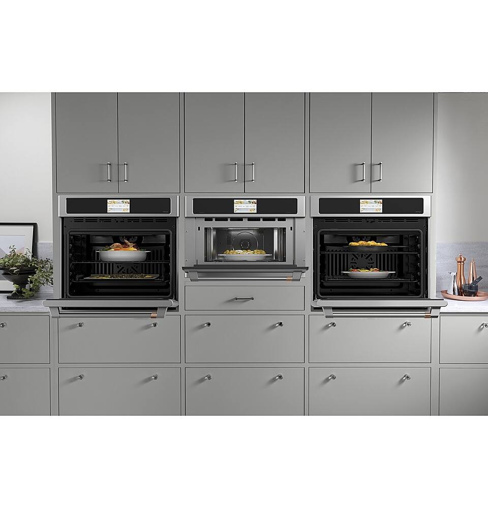 Café - 27" Built-In Single Electric Convection Wall Oven, Customizable - Stainless Steel