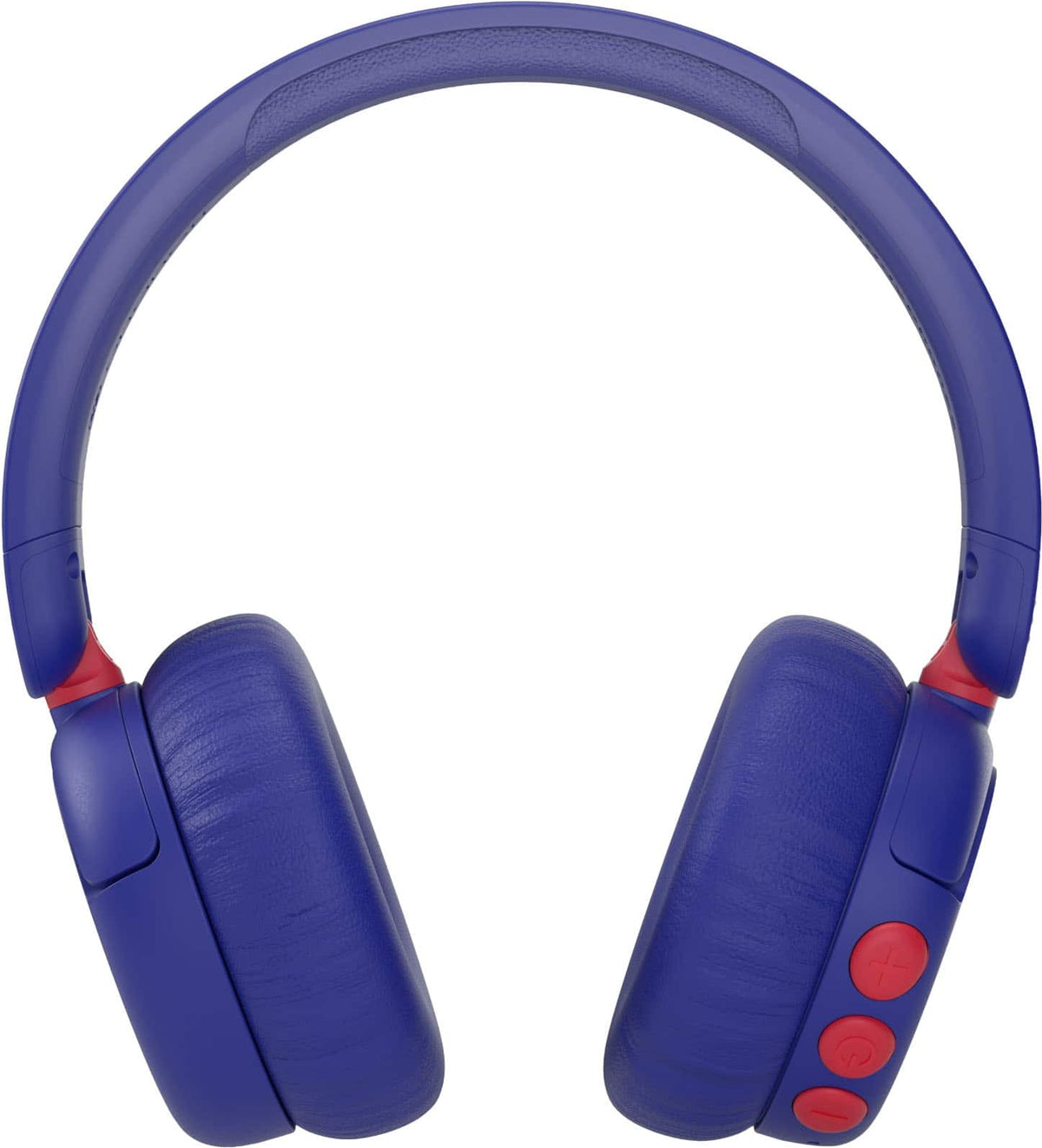 Made for Amazon BuddyPhones EcoTime Jr Wireless SafeAudio Over-the-Ear Youth Headset, Bluetooth (Ages 3-6) - Deep Blue