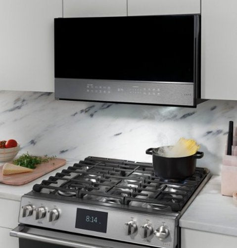 Café - 2.1 Cu. Ft. Over-the-Range Microwave with Sensor Cooking and Wi-Fi - Platinum Glass
