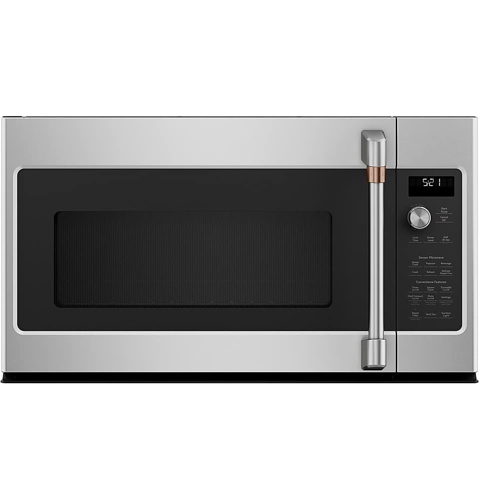 Café - 2.1 Cu. Ft. Over-the-Range Microwave with Sensor Cooking and Turntable - Stainless Steel
