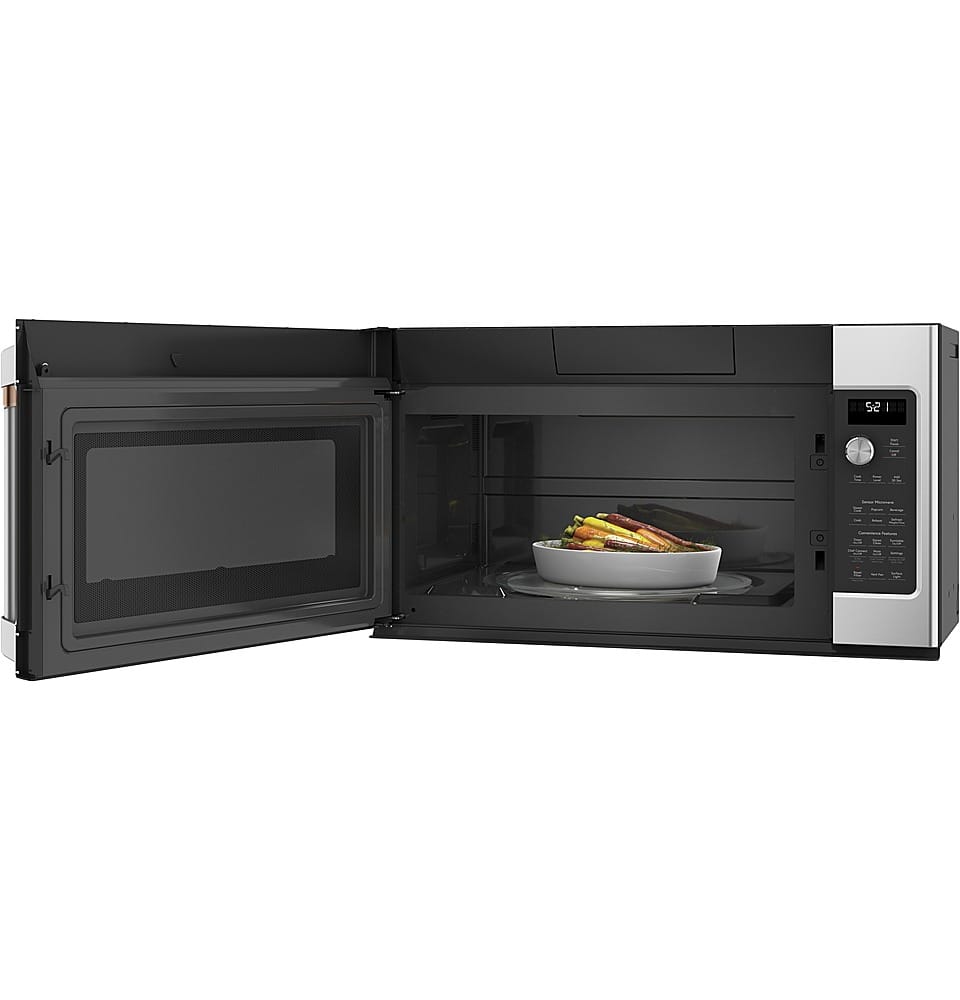 Café - 2.1 Cu. Ft. Over-the-Range Microwave with Sensor Cooking and Turntable - Stainless Steel