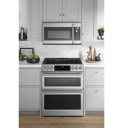 Café - 2.1 Cu. Ft. Over-the-Range Microwave with Sensor Cooking and Turntable - Stainless Steel