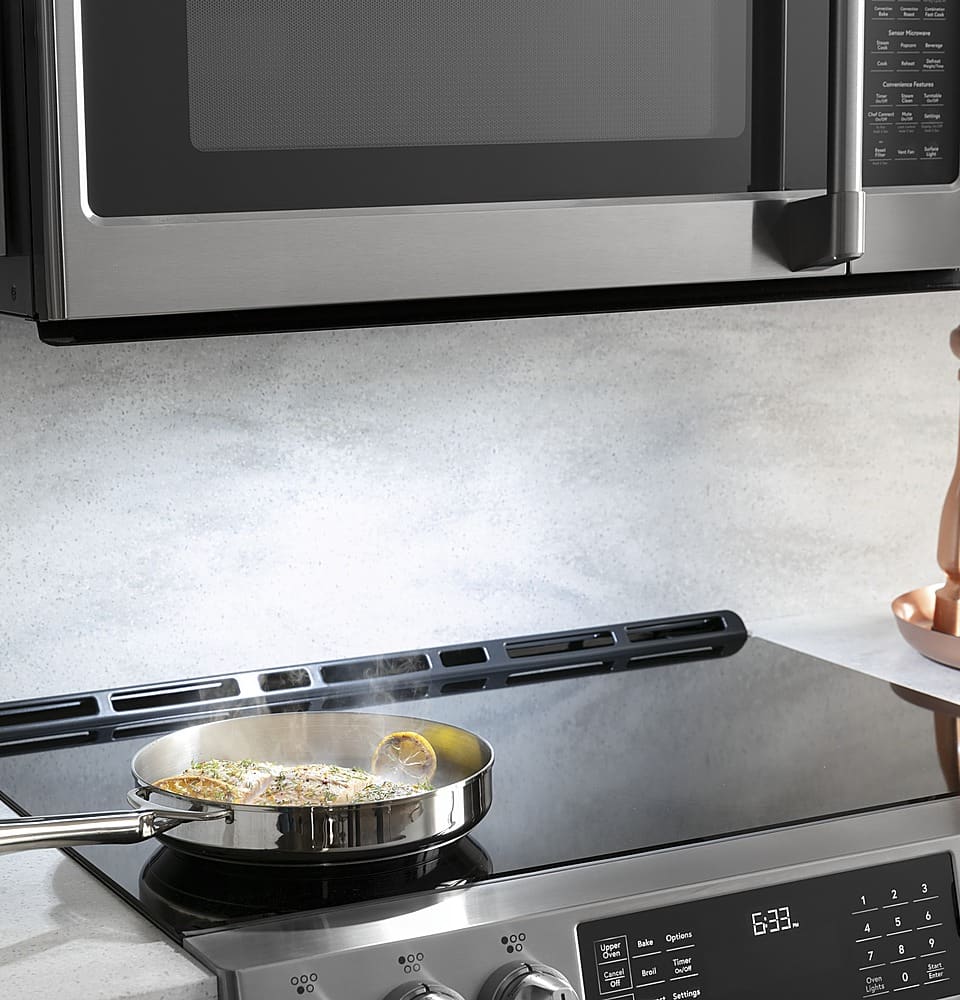 Café - 2.1 Cu. Ft. Over-the-Range Microwave with Sensor Cooking and Turntable - Stainless Steel