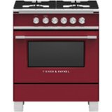 Fisher & Paykel - 30 in. Wide 4 burner 3.5 Cu. Ft. Freestanding Gas Range - Red