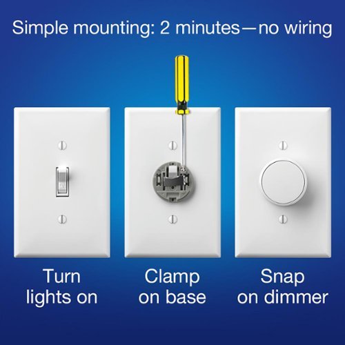 Lutron - Aurora Smart Bulb Dimmer Switch for Philips Hue Smart Bulbs - White