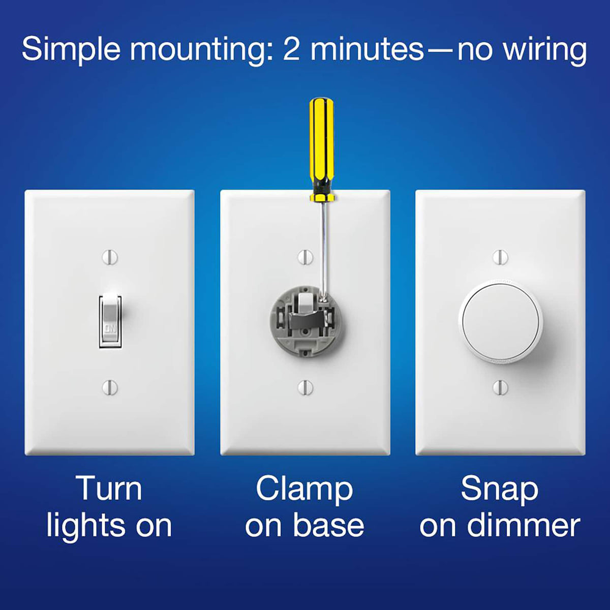 Lutron - Aurora Smart Bulb Dimmer Switch for Philips Hue Smart Bulbs - White