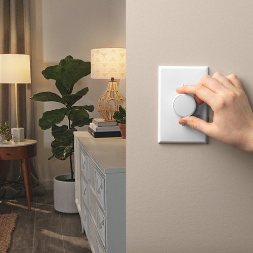 Lutron - Aurora Smart Bulb Dimmer Switch for Philips Hue Smart Bulbs - White