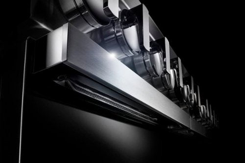 JennAir - 36 in. Wide 4 Burner NOIR 5.1 Cu. Ft. Self-Cleaning Freestanding Dual Fuel Convection Range - Stainless Steel