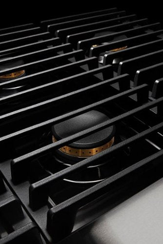 JennAir - 36 in. Wide 4 Burner NOIR 5.1 Cu. Ft. Self-Cleaning Freestanding Dual Fuel Convection Range - Stainless Steel