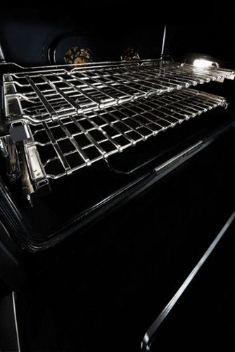 JennAir - 36 in. Wide 4 Burner NOIR 5.1 Cu. Ft. Self-Cleaning Freestanding Dual Fuel Convection Range - Stainless Steel