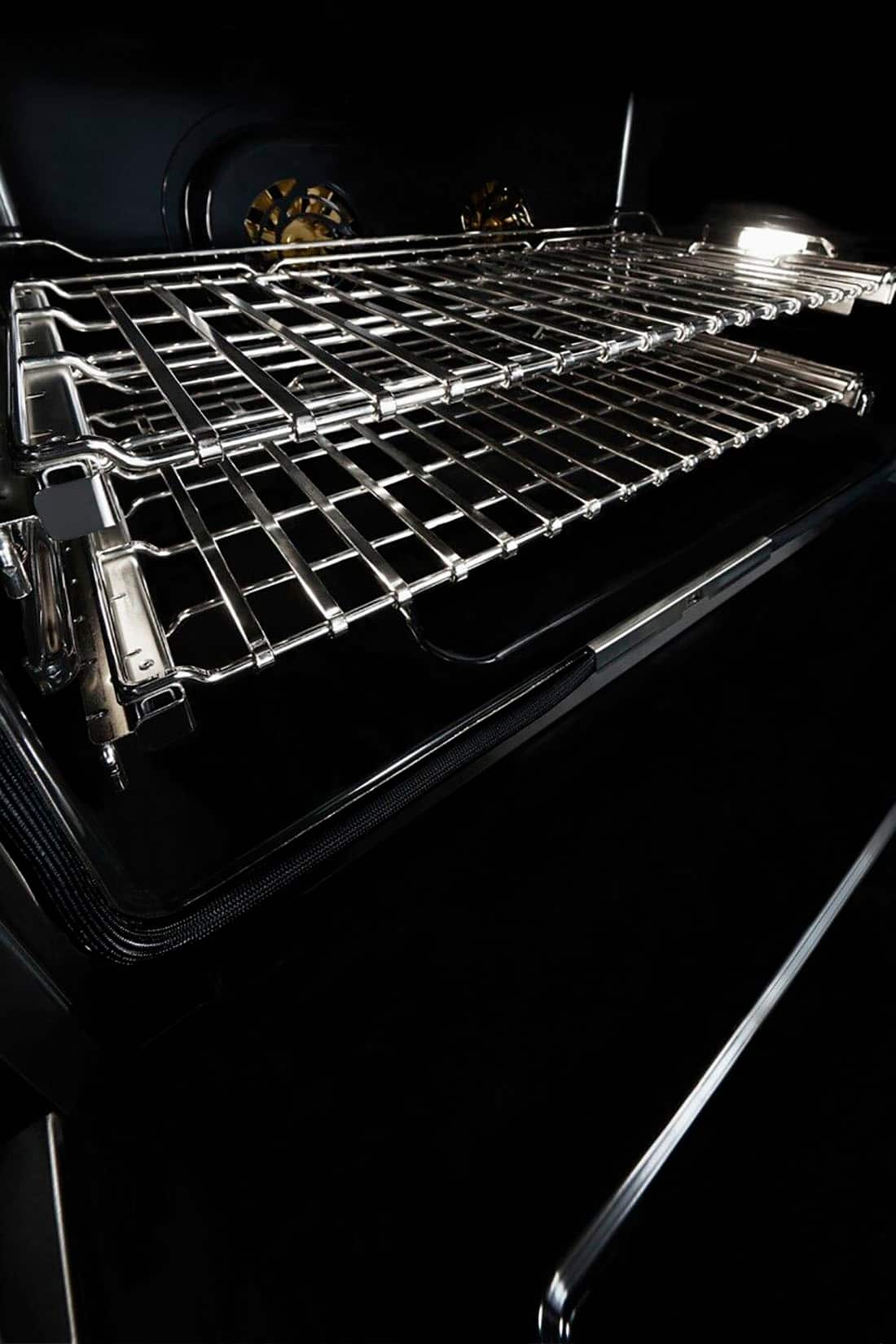 JennAir - 36 in. Wide 4 Burner NOIR 5.1 Cu. Ft. Self-Cleaning Freestanding Dual Fuel Convection Range - Stainless Steel