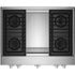 JennAir - 36 in. Wide 4 Burner NOIR Built-In Gas Cooktop with Griddle - Stainless Steel