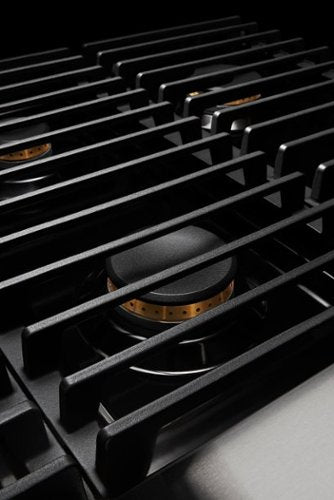 JennAir - 36 in. Wide 4 Burner NOIR Built-In Gas Cooktop with Griddle - Stainless Steel