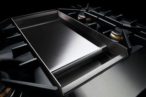 JennAir - 36 in. Wide 4 Burner NOIR Built-In Gas Cooktop with Griddle - Stainless Steel
