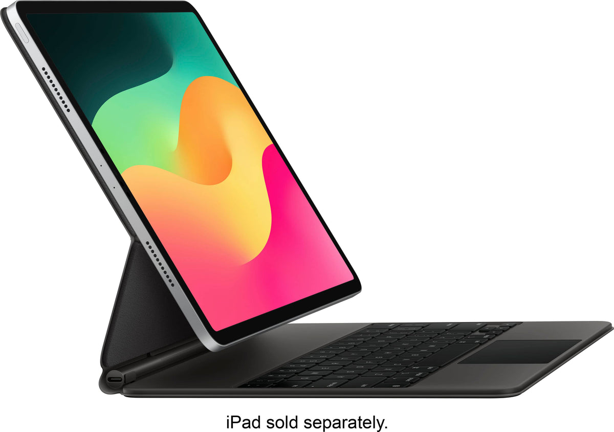 Apple - Geek Squad Certified Refurbished Magic Keyboard for 12.9-inch iPad Pro (3rd, 4th, 5th and 6th Generation) - Black