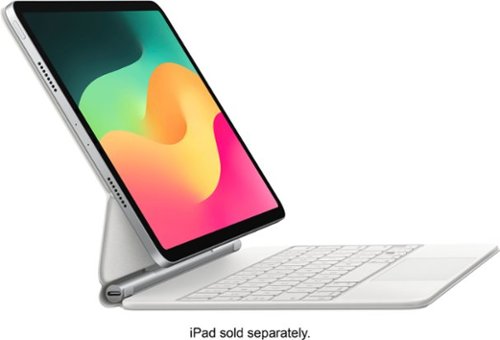 Apple - Geek Squad Certified Refurbished Magic Keyboard for iPad Air 11" (M2) - White
