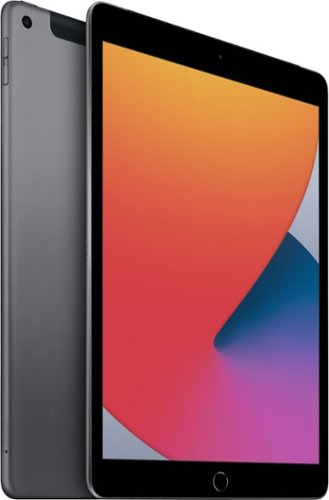 Apple - Geek Squad Certified Refurbished 10.2-Inch iPad - (8th Generation) with Wi-Fi + Cellular - 32GB (Unlocked) - Space Gray
