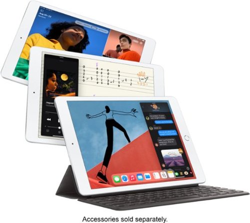 Apple - Geek Squad Certified Refurbished 10.2-Inch iPad - (8th Generation) with Wi-Fi + Cellular - 32GB (Unlocked) - Space Gray