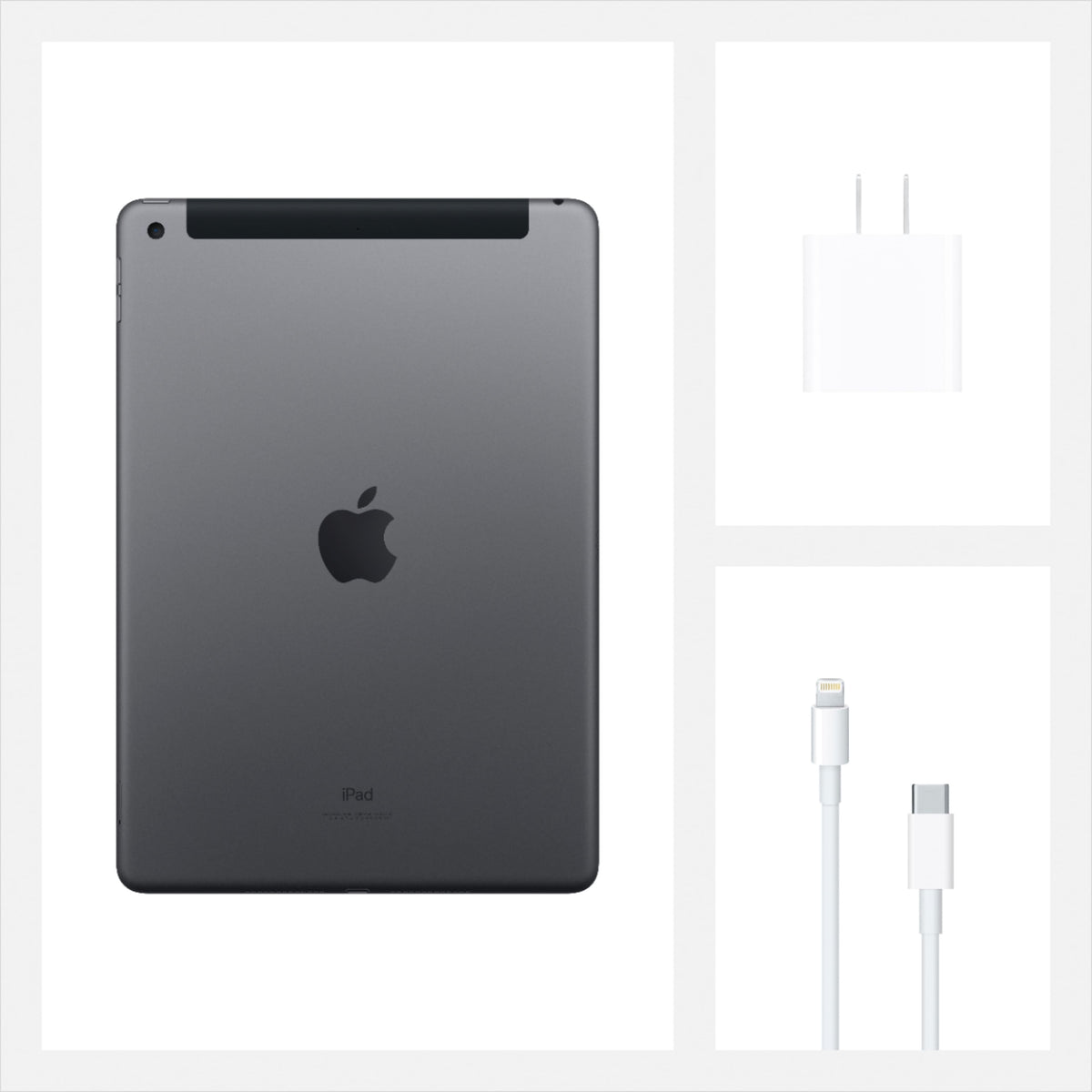 Apple - Geek Squad Certified Refurbished 10.2-Inch iPad - (8th Generation) with Wi-Fi + Cellular - 128GB (Unlocked) - Space Gray