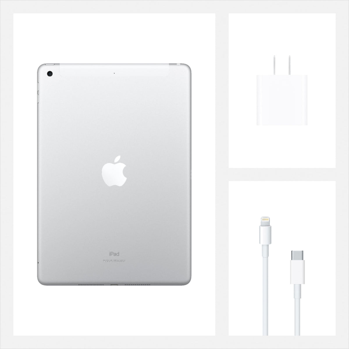 Apple - Geek Squad Certified Refurbished 10.2-Inch iPad - (8th Generation) with Wi-Fi + Cellular - 128GB (Unlocked) - Silver