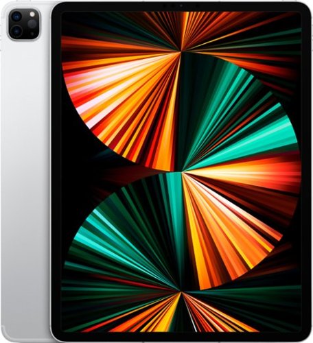 Apple - Geek Squad Certified Refurbished 12.9-Inch iPad Pro with Wi-Fi + Cellular - 128GB (Unlocked) - Silver