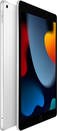 Apple - Geek Squad Certified Refurbished 10.2-Inch iPad (9th Generation) with Wi-Fi + Cellular - 256GB - Silver (Unlocked)