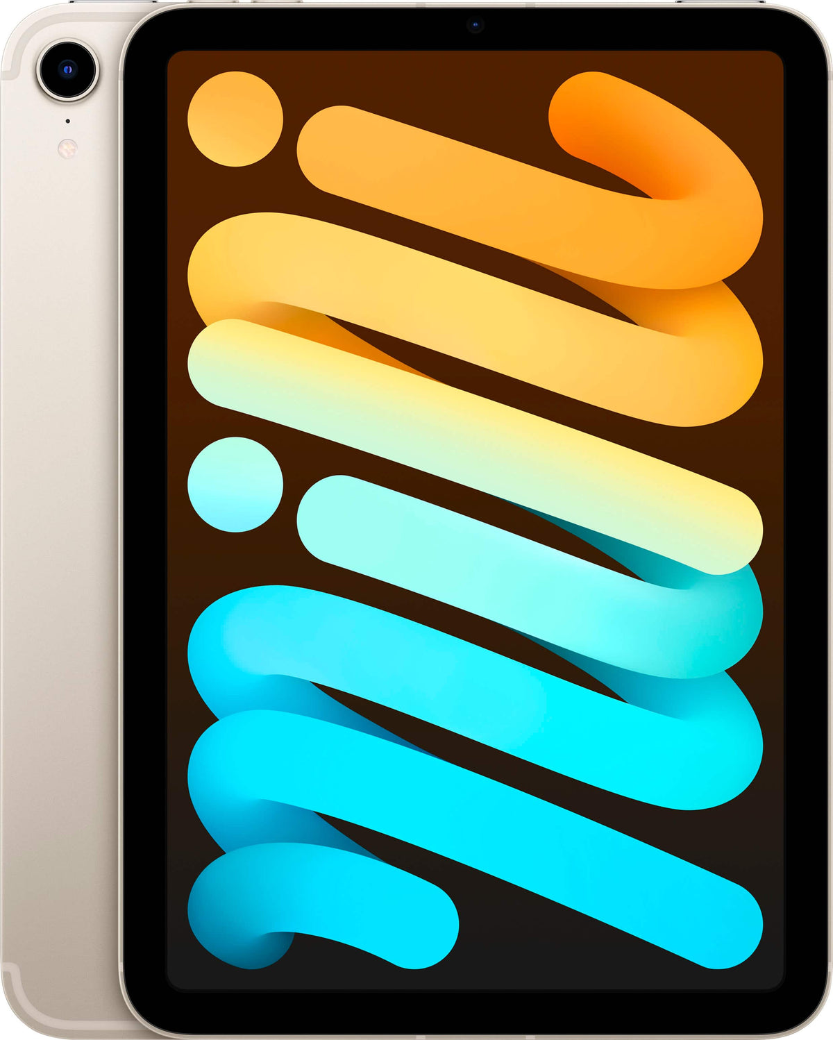 Apple - Geek Squad Certified Refurbished iPad mini (6th Generation) Wi-Fi + Cellular - 256GB - Starlight