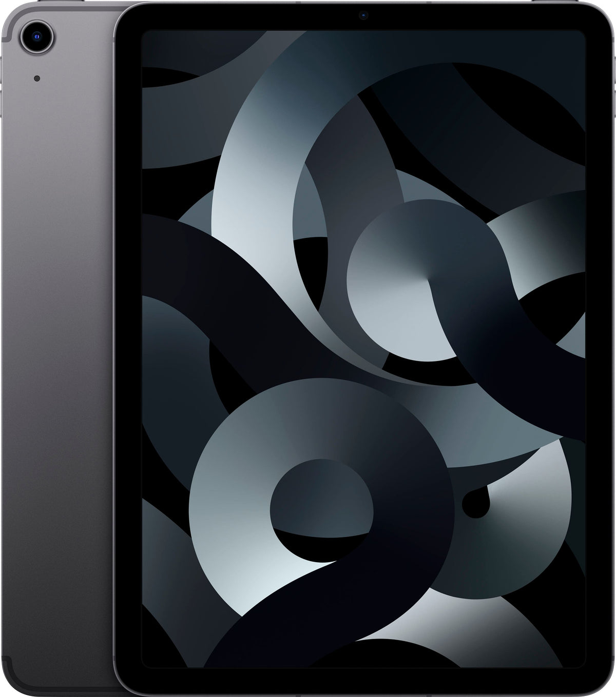 Apple - Geek Squad Certified Refurbished 10.9-Inch iPad Air (5th Generation) M1 Wi-Fi + Cellular - 64GB - Space Gray (Unlocked)