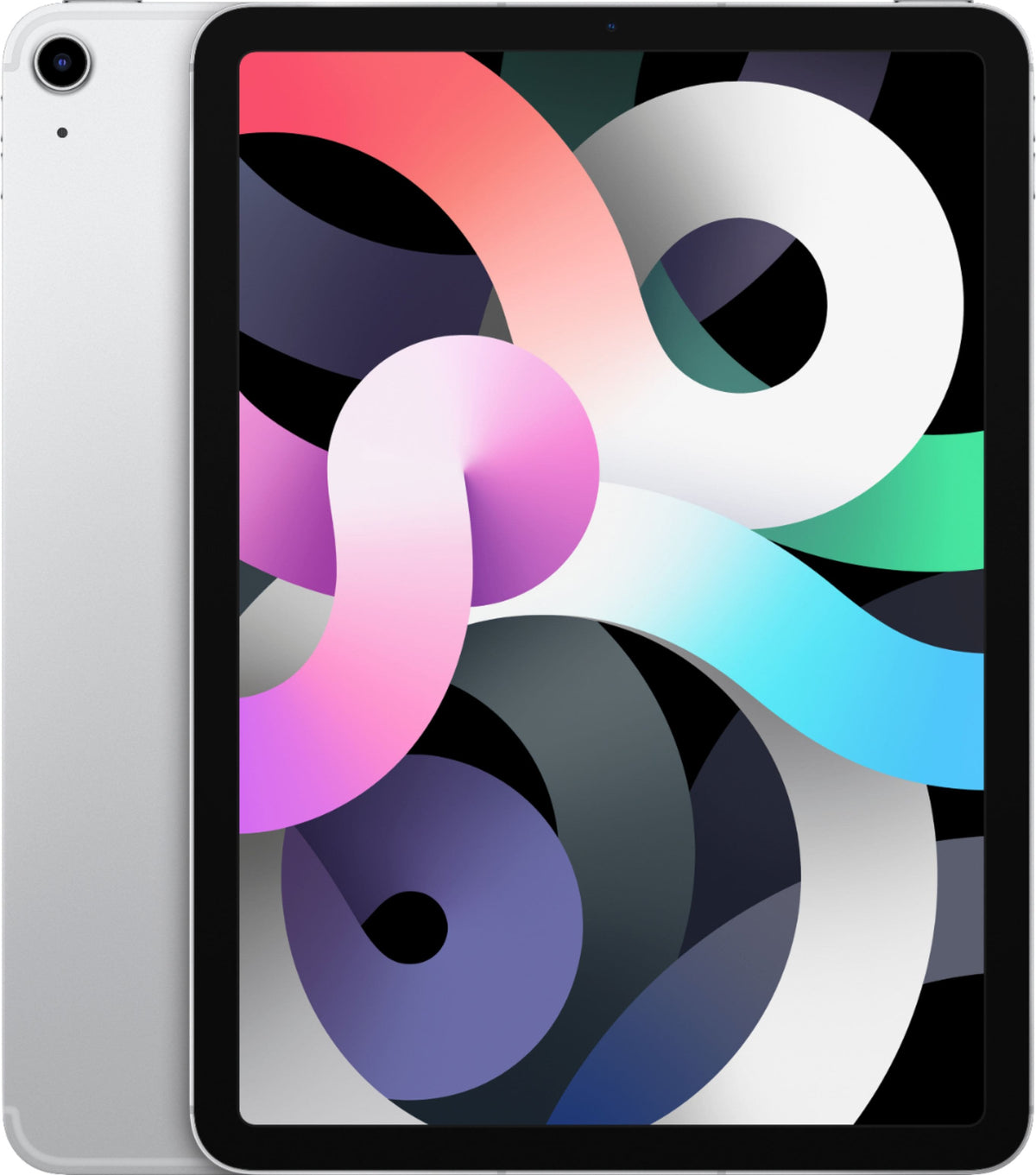 Apple - Geek Squad Refurbished Good - 10.9-Inch iPad Air - (4th Generation) with Wi-Fi + Cellular - 64GB - Silver (Unlocked)