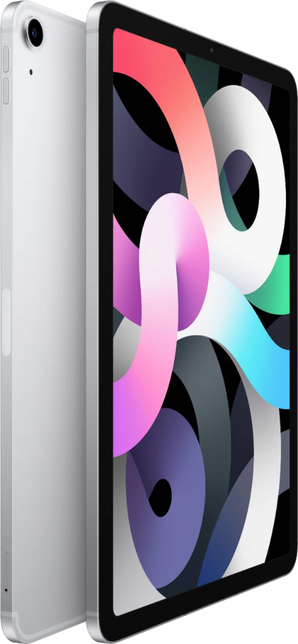Apple - Geek Squad Refurbished Good - 10.9-Inch iPad Air - (4th Generation) with Wi-Fi + Cellular - 64GB - Silver (Unlocked)