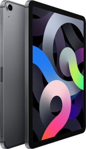 Apple - Geek Squad Certified Refurbished 10.9-Inch iPad Air - (4th Generation) with Wi-Fi + Cellular - 256GB - Space Gray (Unlocked)