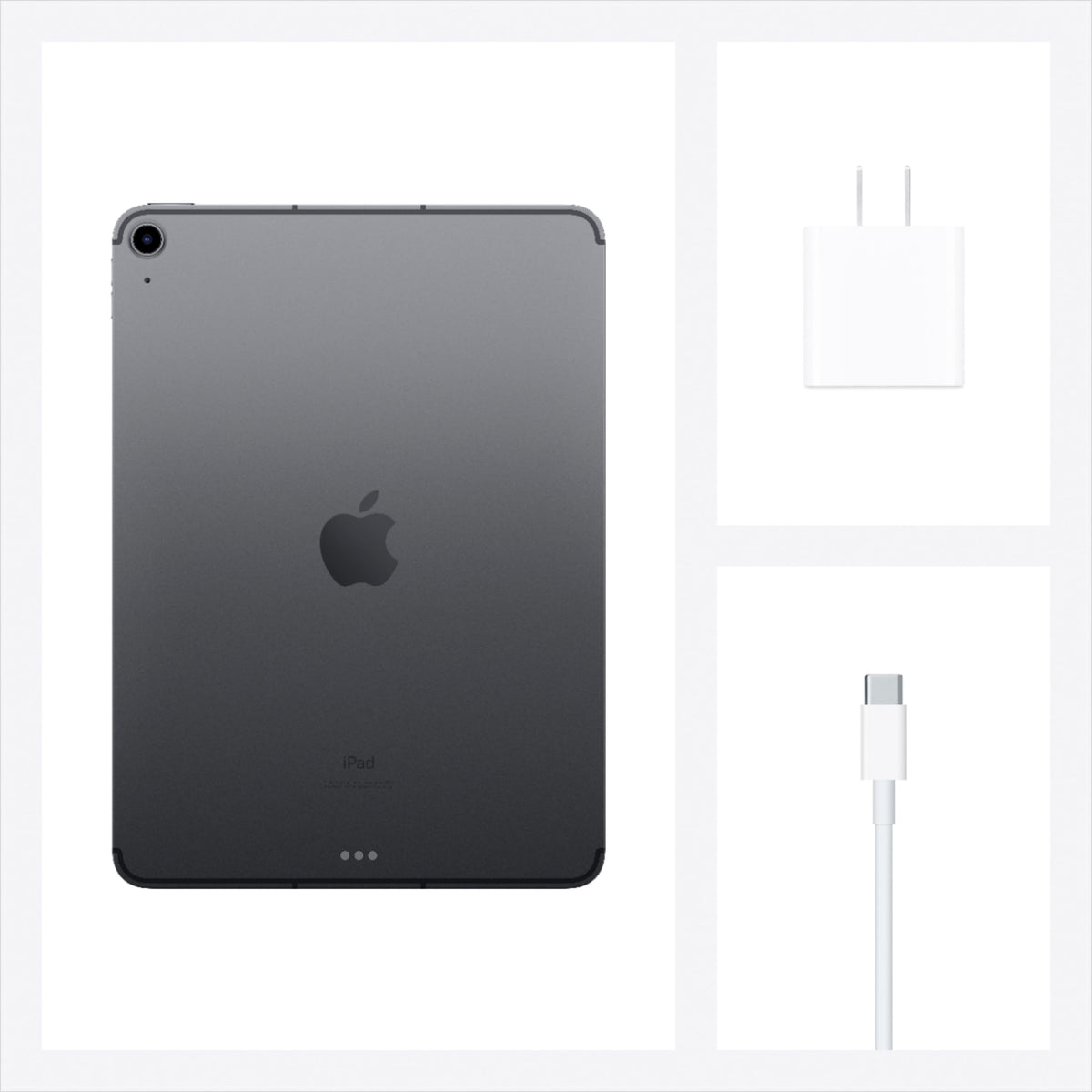 Apple - Geek Squad Certified Refurbished 10.9-Inch iPad Air - (4th Generation) with Wi-Fi + Cellular - 256GB - Space Gray (Unlocked)