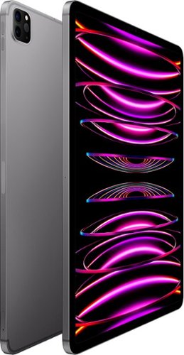 Apple - Geek Squad Certified Refurbished 12.9-Inch iPad Pro (6th Generation) M2 Wi-Fi + Cellular - 256GB - Space Gray (Unlocked)