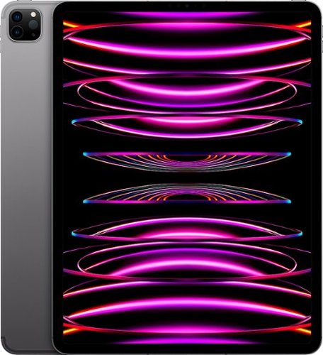 Apple - Geek Squad Certified Refurbished 12.9-Inch iPad Pro (6th Generation) M2 Wi-Fi + Cellular - 256GB - Space Gray (Unlocked)