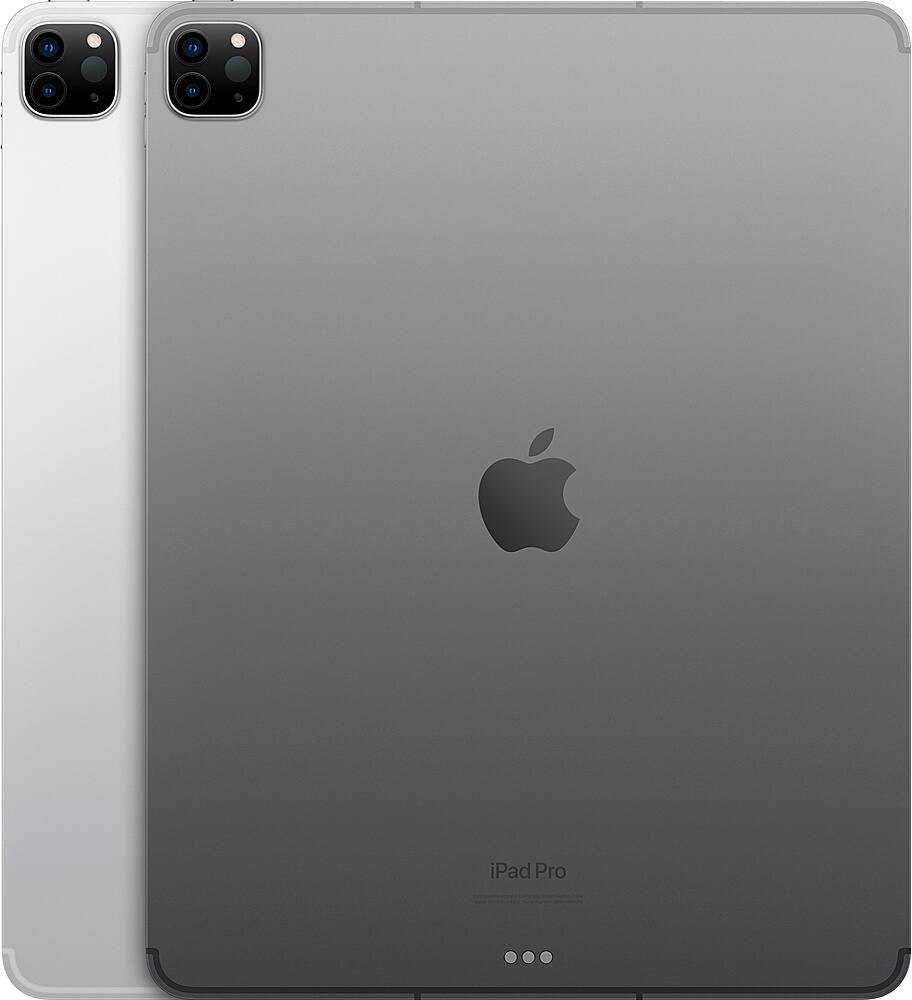 Apple - Geek Squad Certified Refurbished 12.9-Inch iPad Pro (6th Generation) M2 Wi-Fi + Cellular - 256GB - Space Gray (Unlocked)