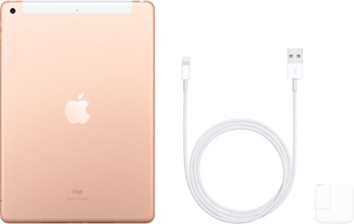 Apple - Geek Squad Certified Refurbished iPad with Wi-Fi + Cellular - 32GB (Unlocked) - Gold