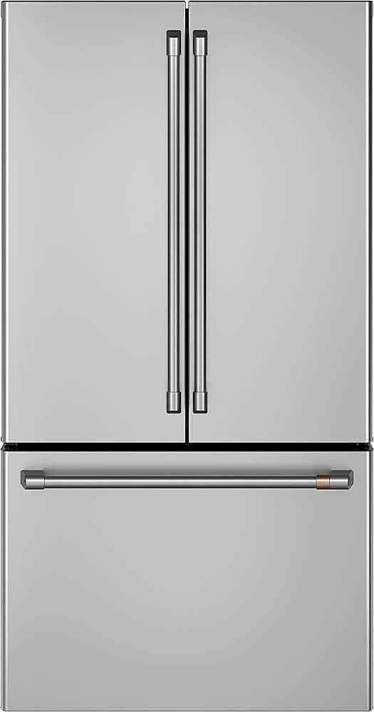 Café - 36 in. Wide 23.1 Cu. Ft. French Door Counter-Depth Smart Refrigerator with TwinChill Evaporators - Stainless Steel