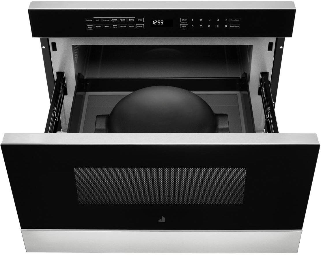 JennAir - NOIR 1.2 Cu. Ft. Built-in Microwave Drawer - Floating Black Glass